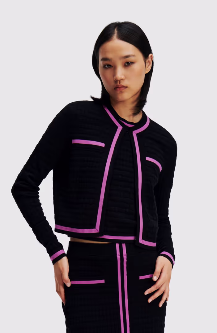Textured Classic Knit Cardigan