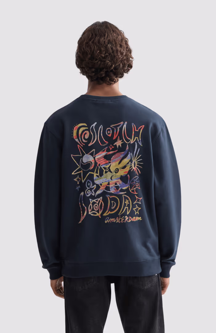 Front and back artwork regular-fit sweatshirt