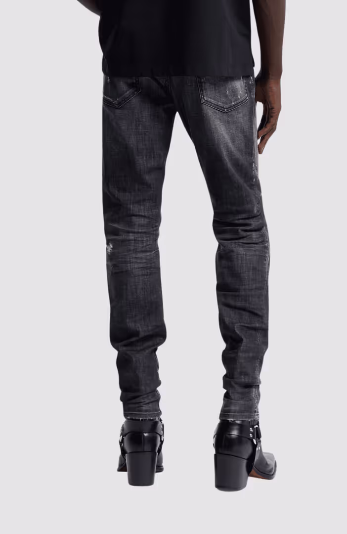 Black Fog Wash Teddy Jeans