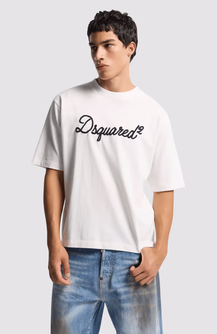 Dsquared2 Embroidered Loose Fit T-Shirt