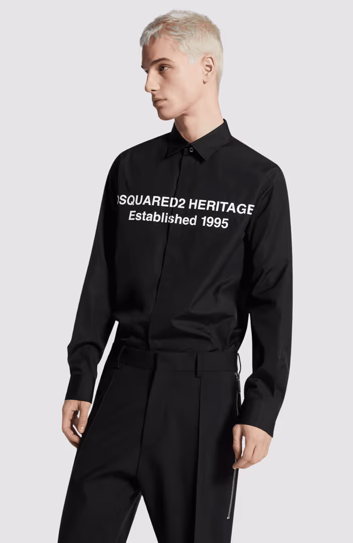 Printed Heritage Logo Shirt