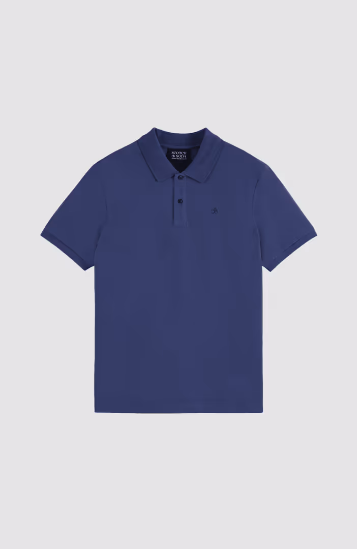 Seasonal core pique chest logo polo