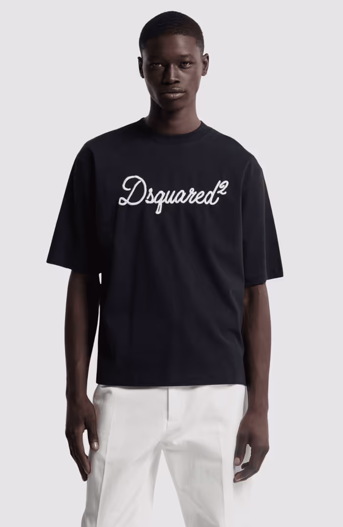 Dsquared2 Embroidered Loose Fit T-Shirt