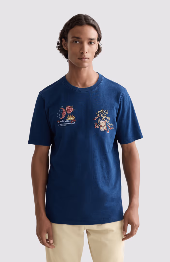The 40th anniversary heroes relaxed-fit indigo T-shirt