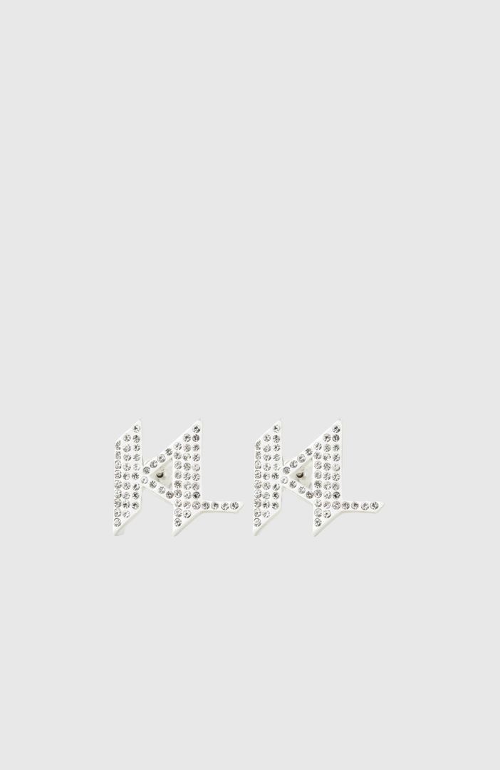 K/Monogram Chain Pave Studs