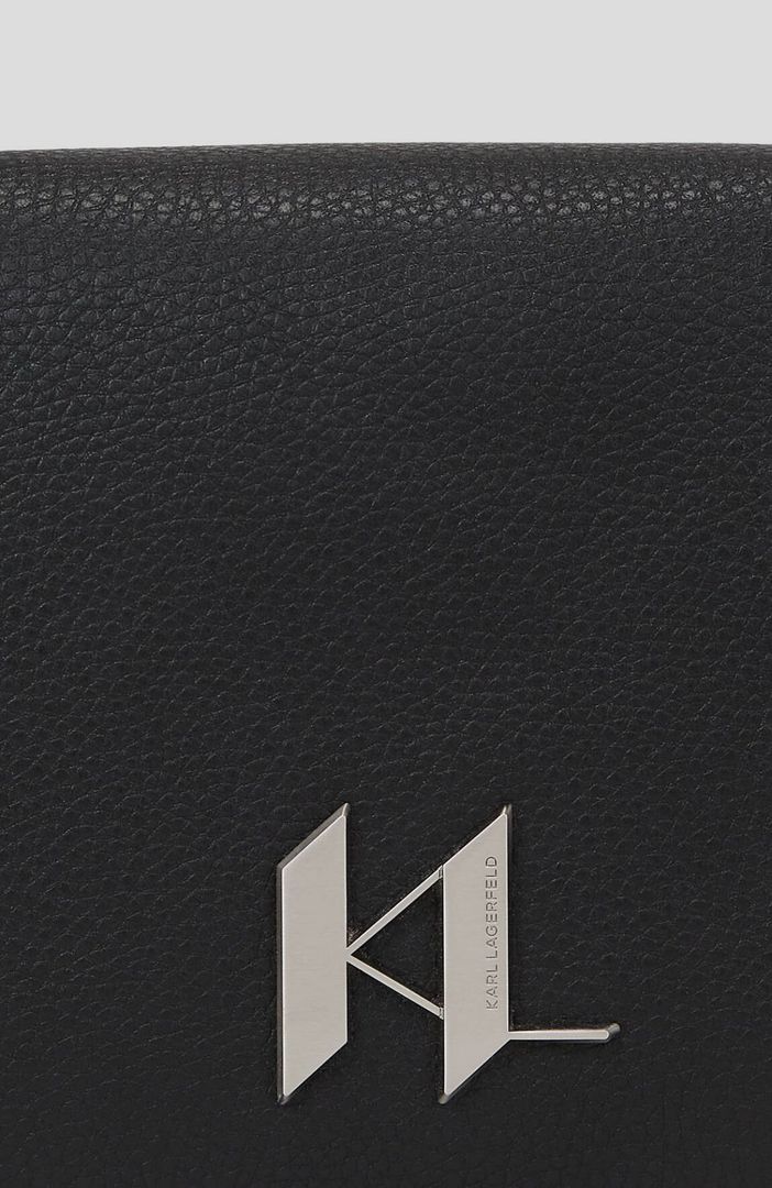 K/Plak Leather Canvas Messengr