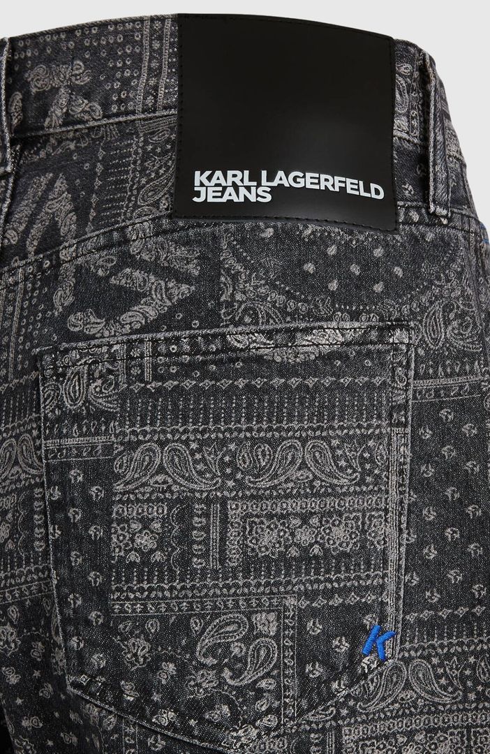 KLJ Aop Mr Baggy Bandana Denim