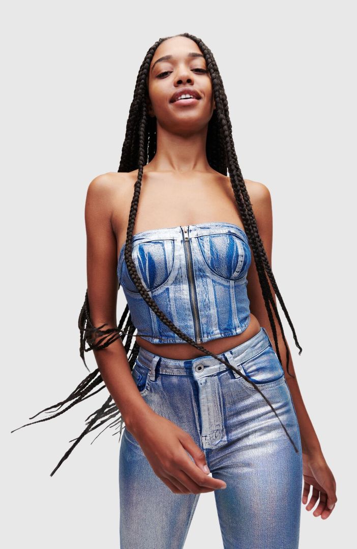 Klj Denim Bustier