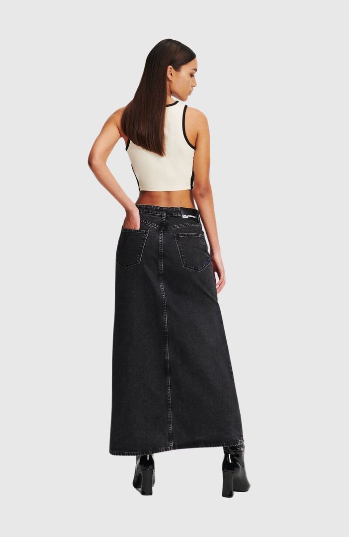 KLJ Hr Shank Denim Maxi Skirt