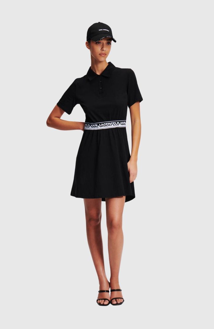 Logo Tape Shirt Dress