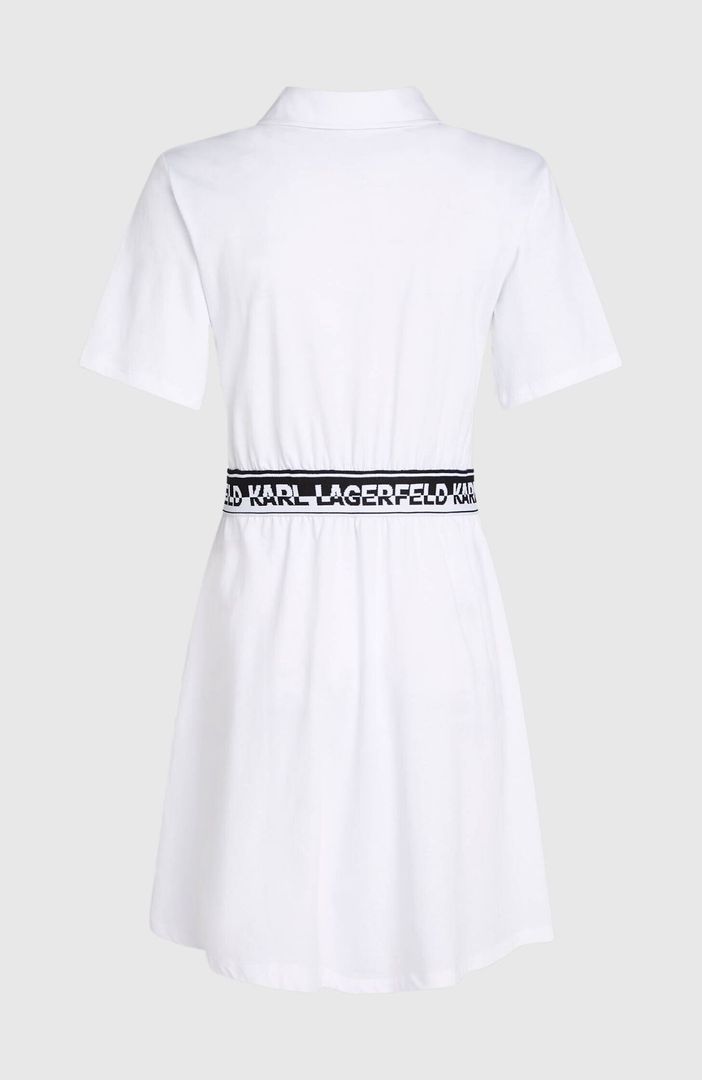 Logo Tape Shirt Dress