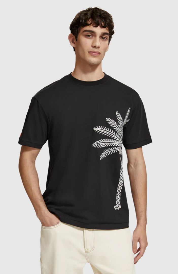 Palm Tree Embroidery T-Shirt