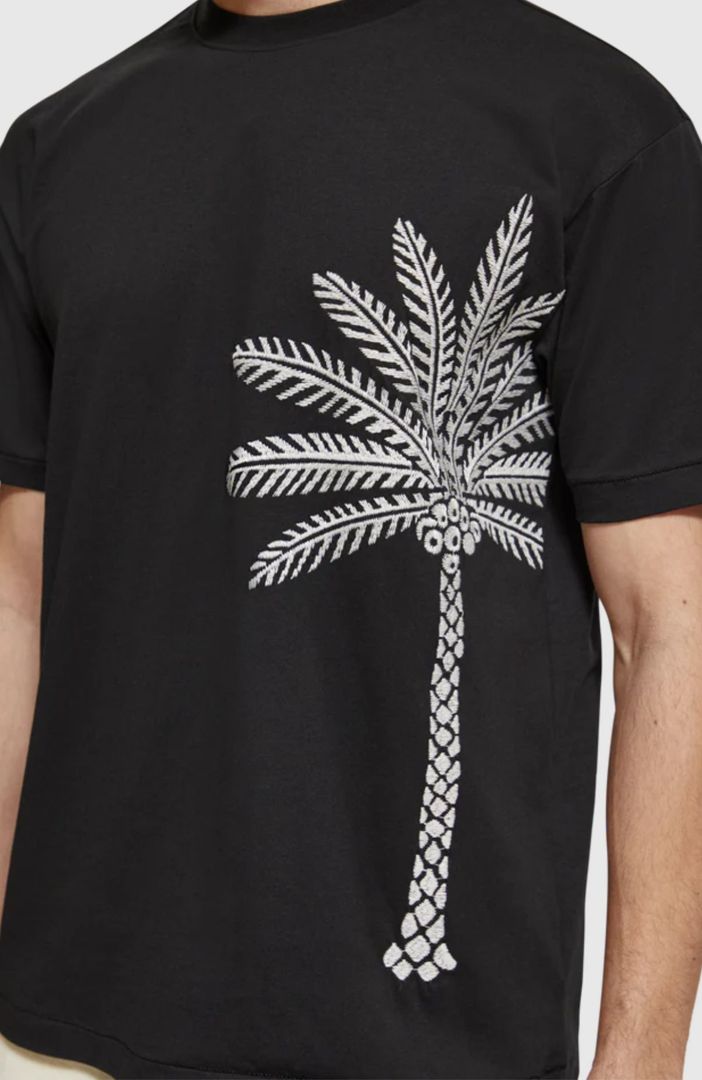 Palm Tree Embroidery T-Shirt