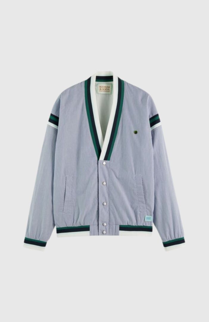 Poplin tennis cardigan