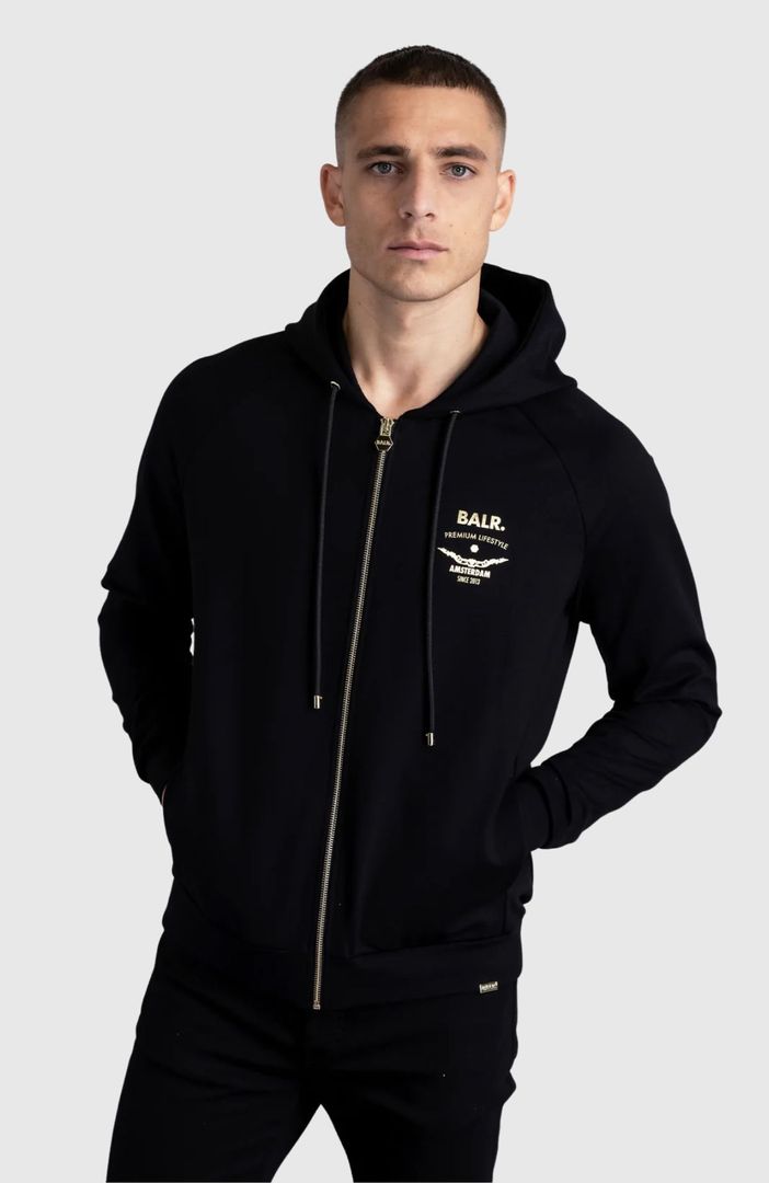 Rani Zip Gold Emblem Hoodie