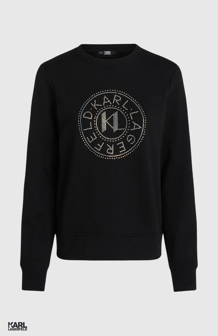 Rhinestone Logo Sweatshirt