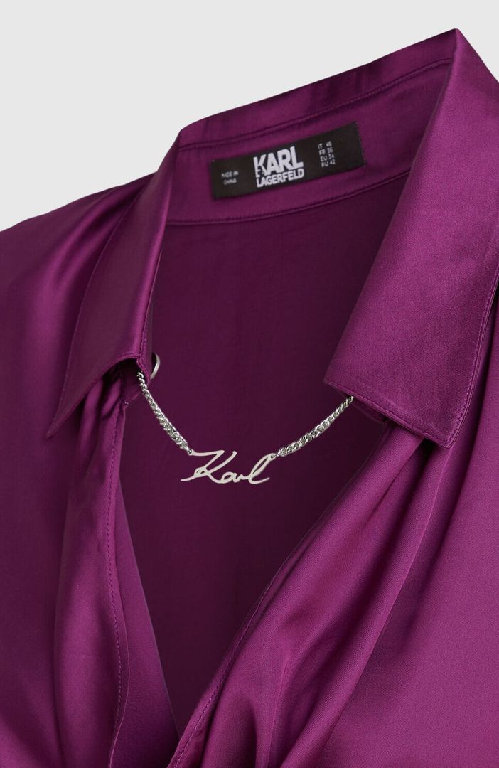 Satin Karl Chain Blouse