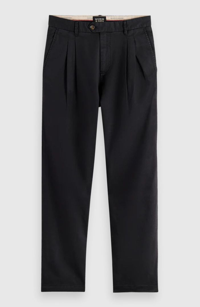 Seasonal - Straight Fit Garment-Dyed Pleated Chino