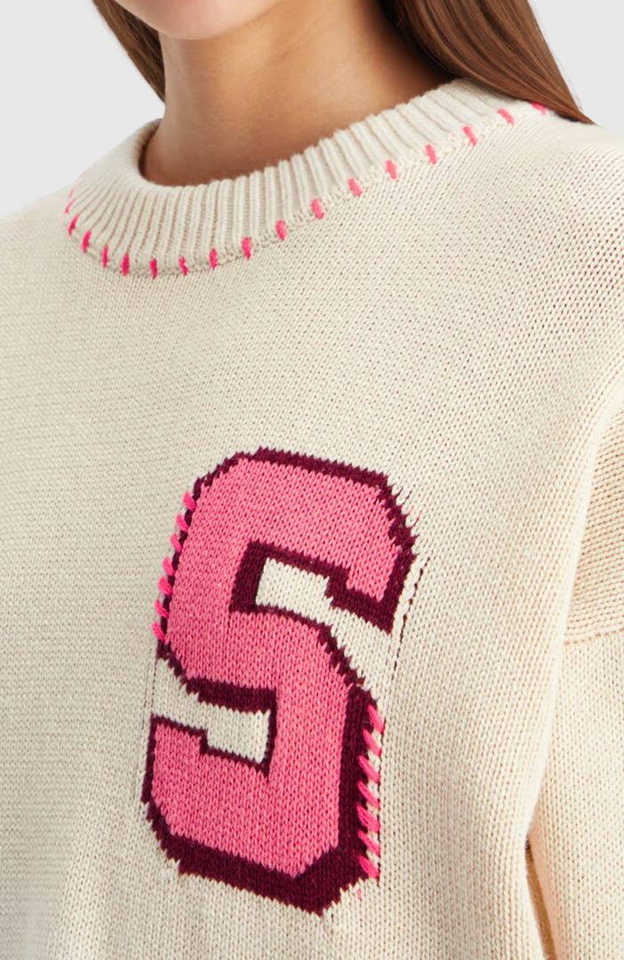 Varsity oversized pullover