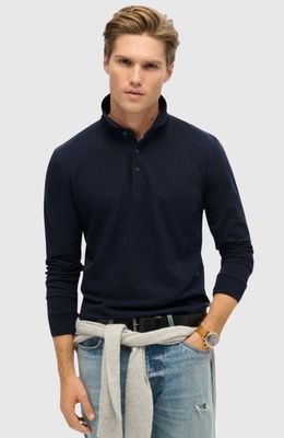 Cotton Long Sleeve Pique Polo