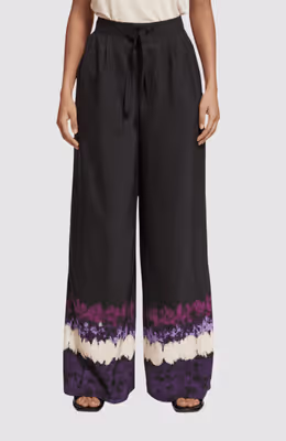 Eleni - high rise wide leg pyjama pants