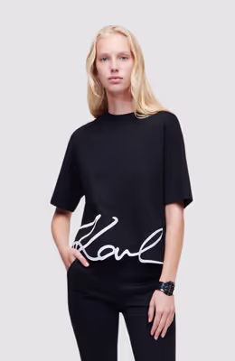 Karl Signature Hem T-Shirt