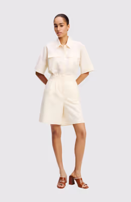 Linen Blend Shorts