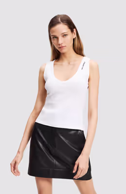 Ribbed V-Neck Tank Top