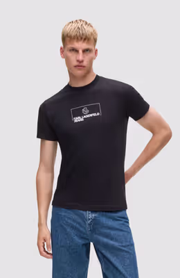 Klj Slim Outline Logo Tee