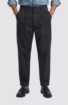 Pleated Loose Tapered Chino