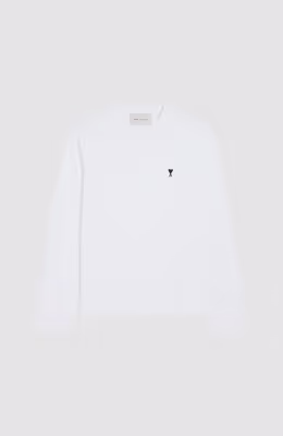 LS TSHIRT WITH CONTRASTED AMI DE COEUR