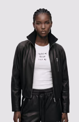 KLJ X Pt Faux Leather Jacket