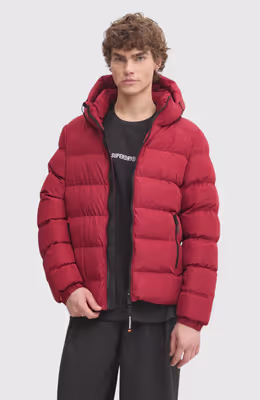 Hooded Sports Puffer Jacket