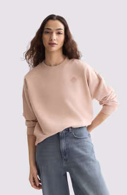 Embroidered logo relaxed-fit sweatshirt