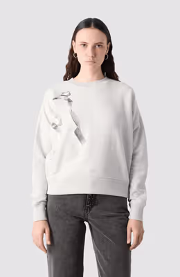 Chest artwork relaxed sweatshirt