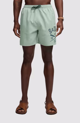 Printed Logo 16 Swim Short
