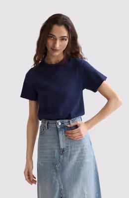 Rib regular-fit T-shirt