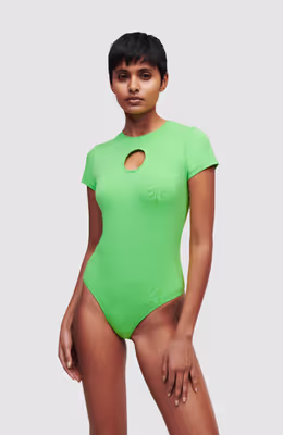 Cut Out Logo Jersey Body