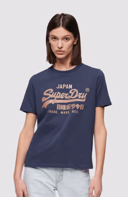 Metallic Vl Relaxed T Shirt