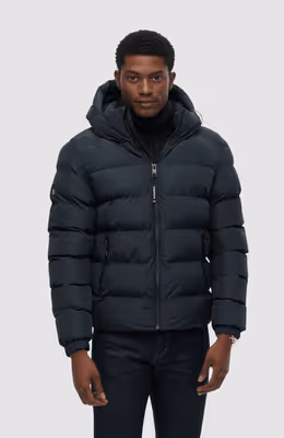 Hooded Sports Puffer Jacket