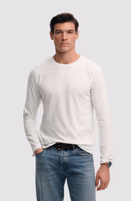 Classic Cotton Linen Ls Top