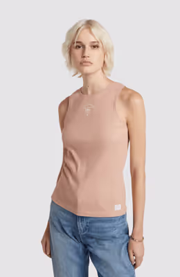 Racerback ribbed slim tank top wmn
