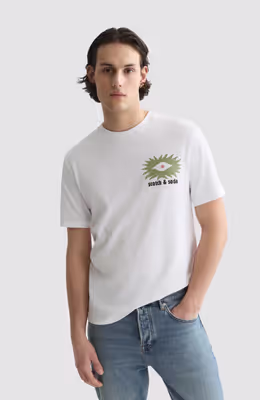 Front And Back Artwork Relaxed-Fit T-Shirt