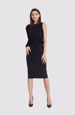 Asymmetric Knit Dress