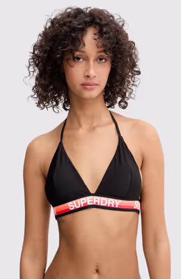 Triangle Stripe Bikini Top