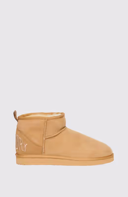Suede Sherpa Mini Boot