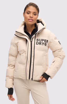 Hooded Ski Boxy Puffer Jacket