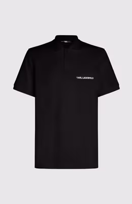 Elongated Logo Pique Ss Polo