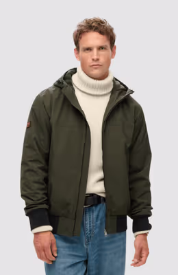 Surplus Nylon Hooded Bomber