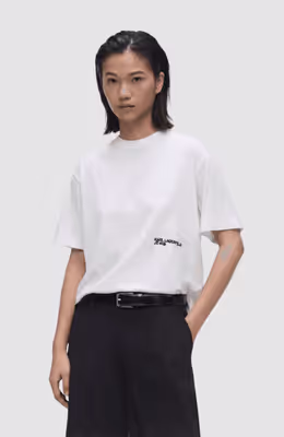 Klj Regular Tee Flocked Floral